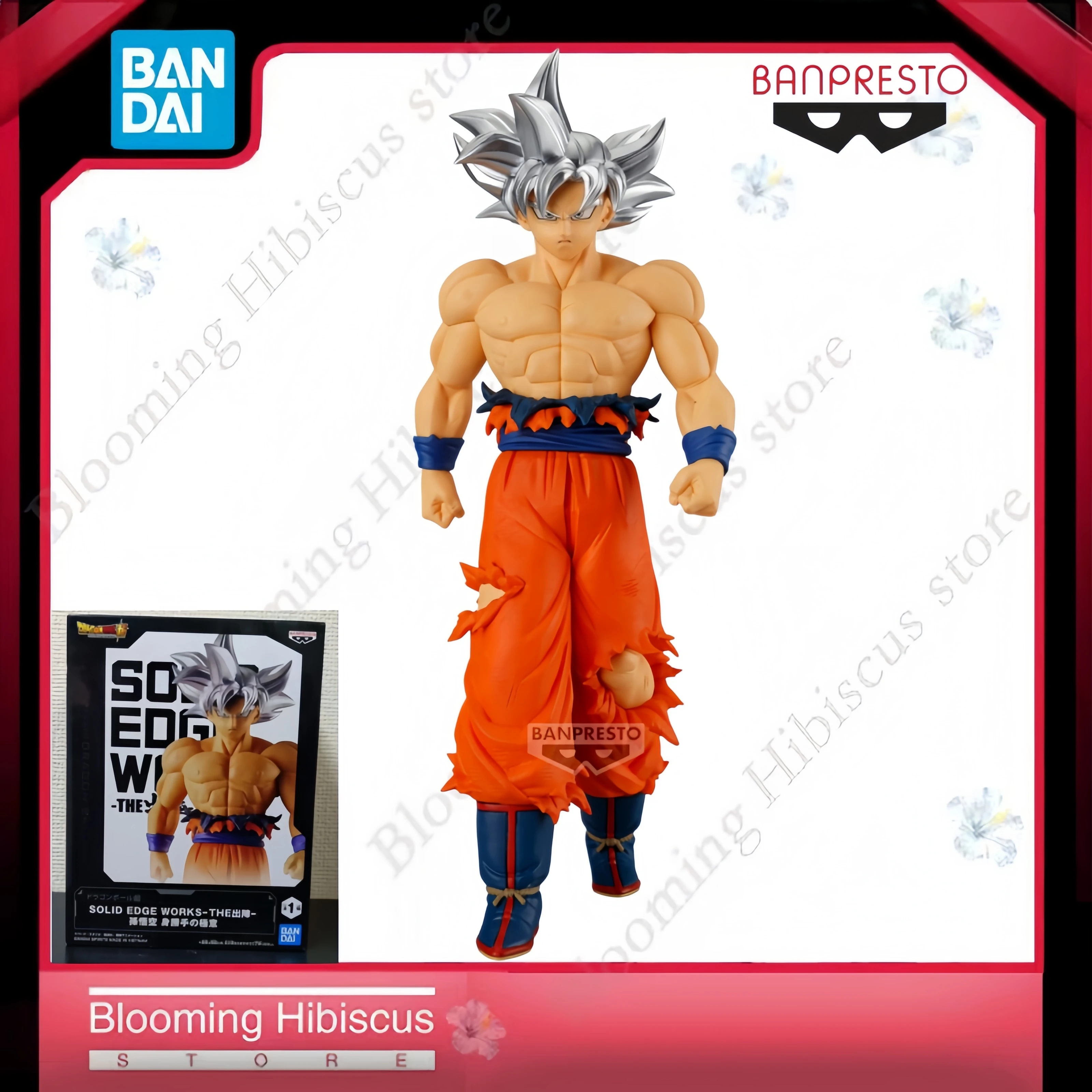 

Официальная оригинальная аниме-фигурка Banpresto Dragon Ball Super Son Goku Ultra Instinct SOLID EDGE WORKS