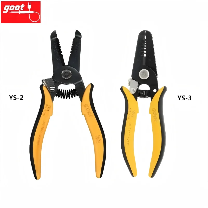 Japan GOOT YS-2/YS-3 Electrician's Wire Stripping Pliers - 1PC Multifunctional Precision Tool for Wire Stripping/Cutting