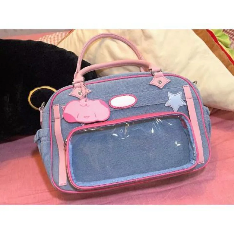 Torba Ita słodkie śliczne przezroczyste torby Crossbody dla nastoletnich dziewcząt 2024 Kawaii JK jednolity torba na ramię Bolsas Mujer Сумка