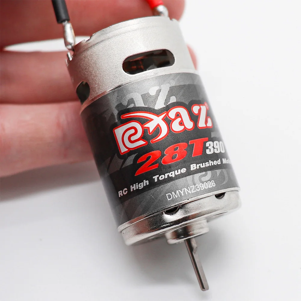 1 PC 28T 390 Brushed Motor DC Motor RC Crawler Brushed Motor Stainless Steel RC Electric Motor JST for TAMIYA TAM54393 300054393