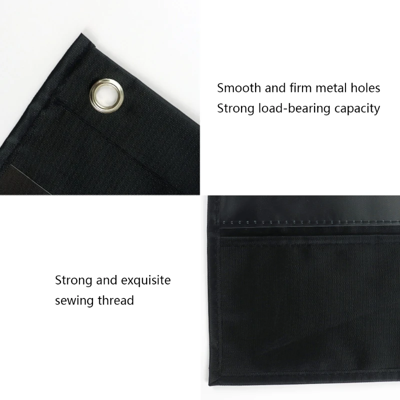 Organizador de archivos de pared colgante, tabla de bolsillo de almacenamiento de alta resistencia, 13 bolsillos transparentes, 1 bolsillo para herramientas, 50 piezas, tarjetas borrables reutilizables