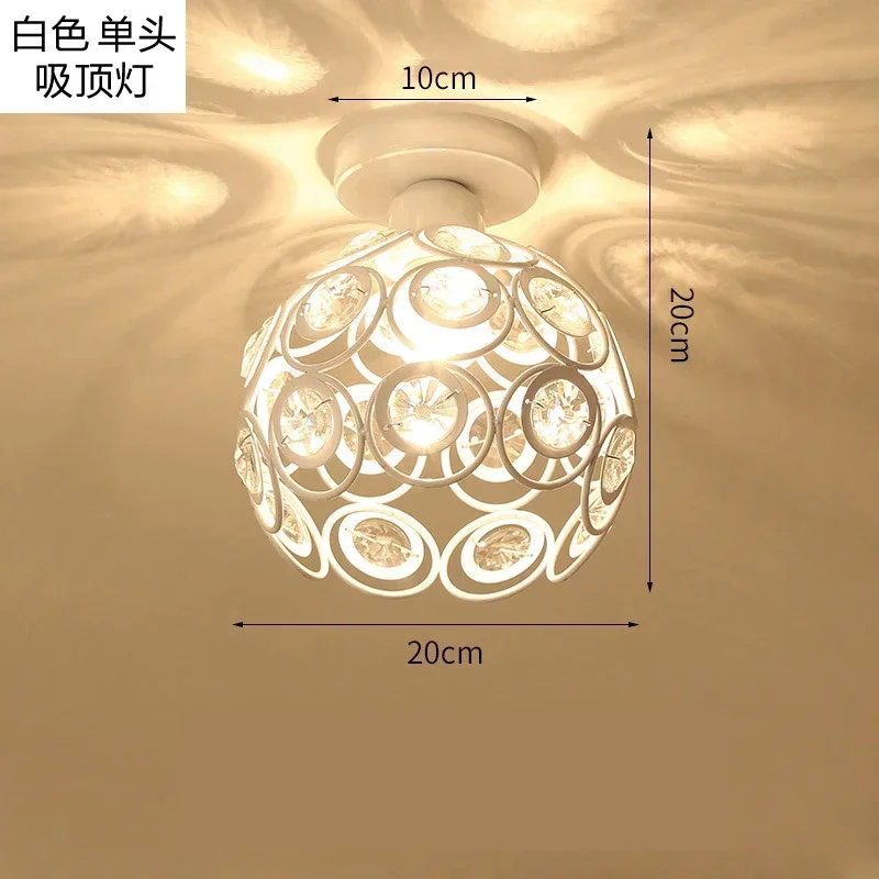 

Supply of Restaurant Chandelier Crystal Lamp Simple Single-head Entrance Hall Ceiling Lamps Hotel Cloakroom Bar Decorative Lamps