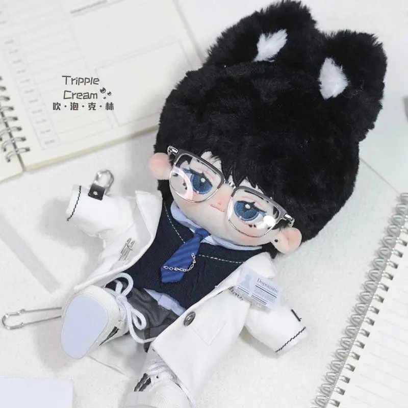 Plush Doll 20cm Clothes White Coat Scientist Formal Korean Version Trendy Student Dress Back to School Season Female Toy Gift