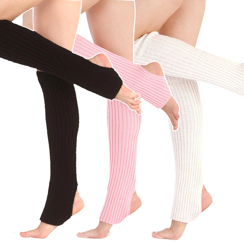 New Woman Winter Yoga Latin Socks Fitness Dancing Female Wear Exercising Long Section Knitting Walking Socks Leg Warmers Woman