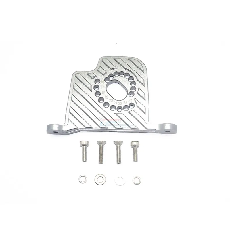 Aluminiowa płytka mocująca silnik GPM z płatkami radiatora do LOSI 1/6 Super Baja Rey