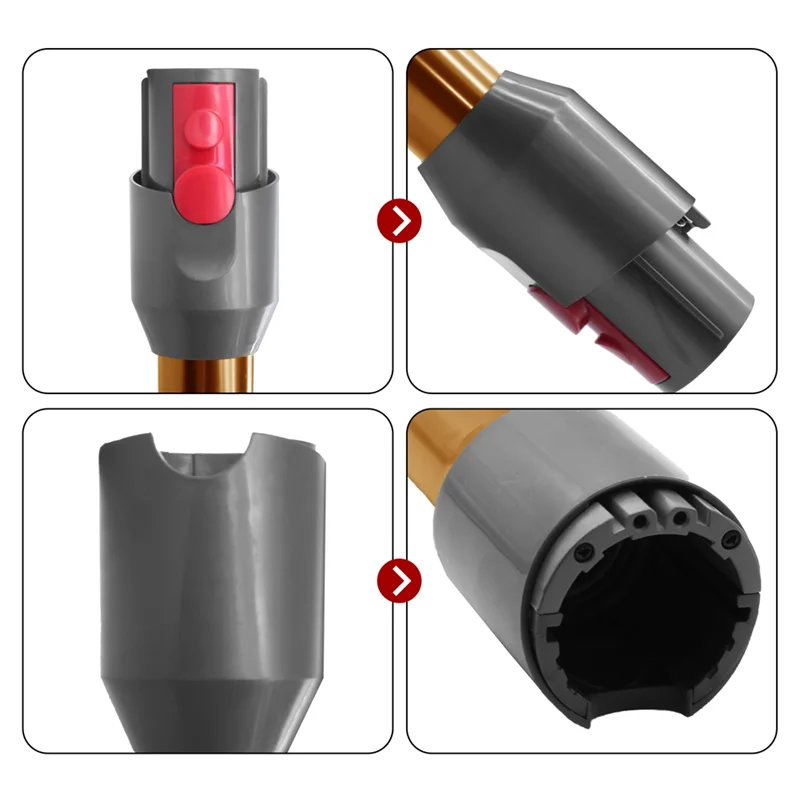 ダイソン用メタルエクステンションロッド,クイックリリースストレートパイプ,ポータブルストレートチューブ部品,デジタルスリムバキューム,v12,v10