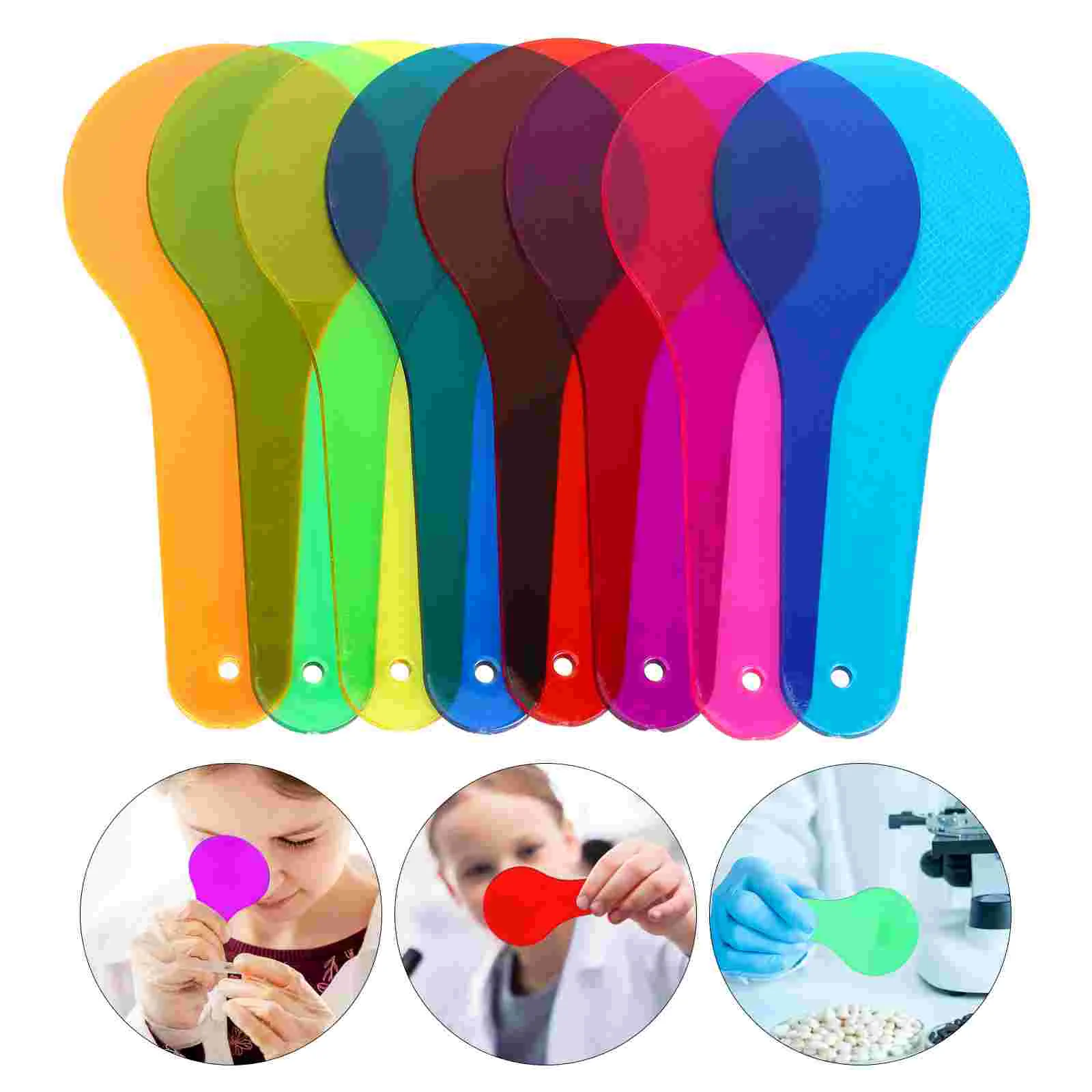 

8 Sheets Props Color Translucent Film Primary School Acrylic Teaching Equipment