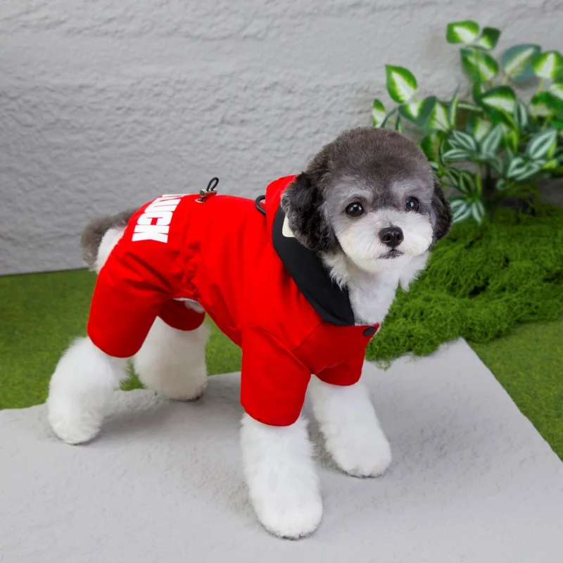 Hooded Winter Warm Thicken Pet Dog Jacket Dog Jumpsuit Clothes For Small Large Dogs Puppy Clothing Cat Coat Supplies Waterproof