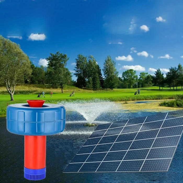 750W DC Solar Powered Pond Aerator Solar Floating Pond Oxygenator Pump For Fish Pond