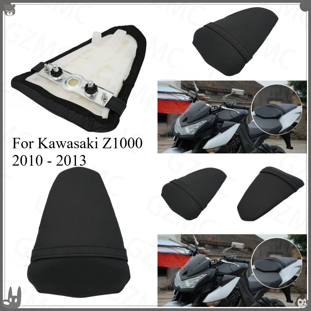 

Accesorios For Kawasaki Z1000 2010 - 2013 Motorcycle Rear Passenger Seat Saddle Pillion Z 1000 2011 2012 Seat Cushion
