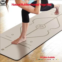 183cm Soft Tapete Yoga Frosted Double-sided Non-slip Yoga Mat Natural Rubber Material Environmentally Friendly PU Yoga Cushion