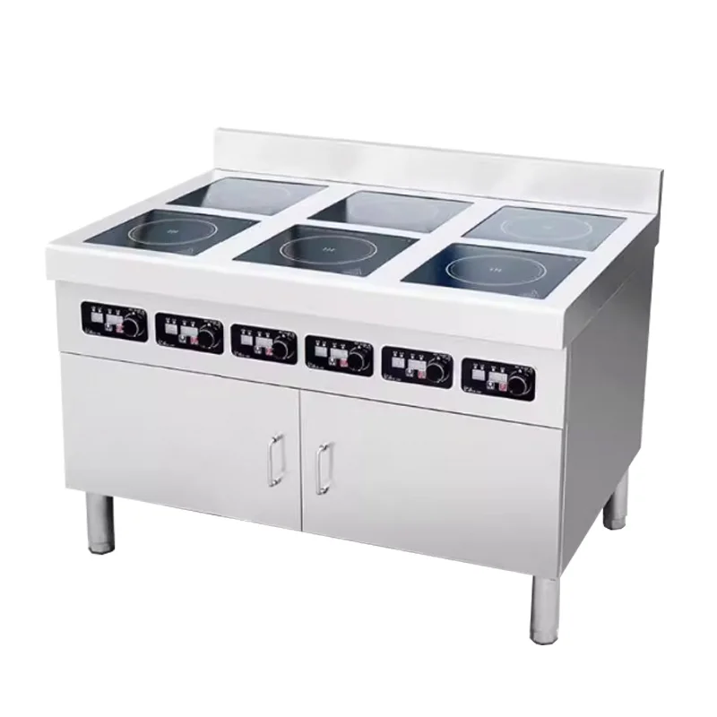 

LH commercial induction cooker six-head cabinet high-power multi-head Malatang pot stove