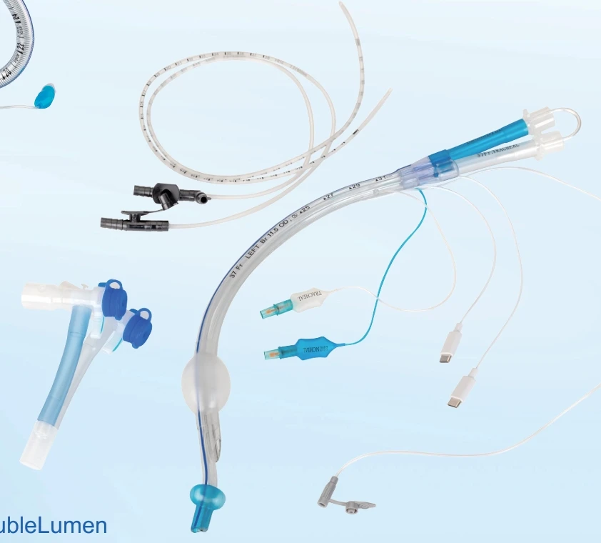 Double Endobronchial Tube with Suction Catheter, Stylet, Left, Right fast shipping