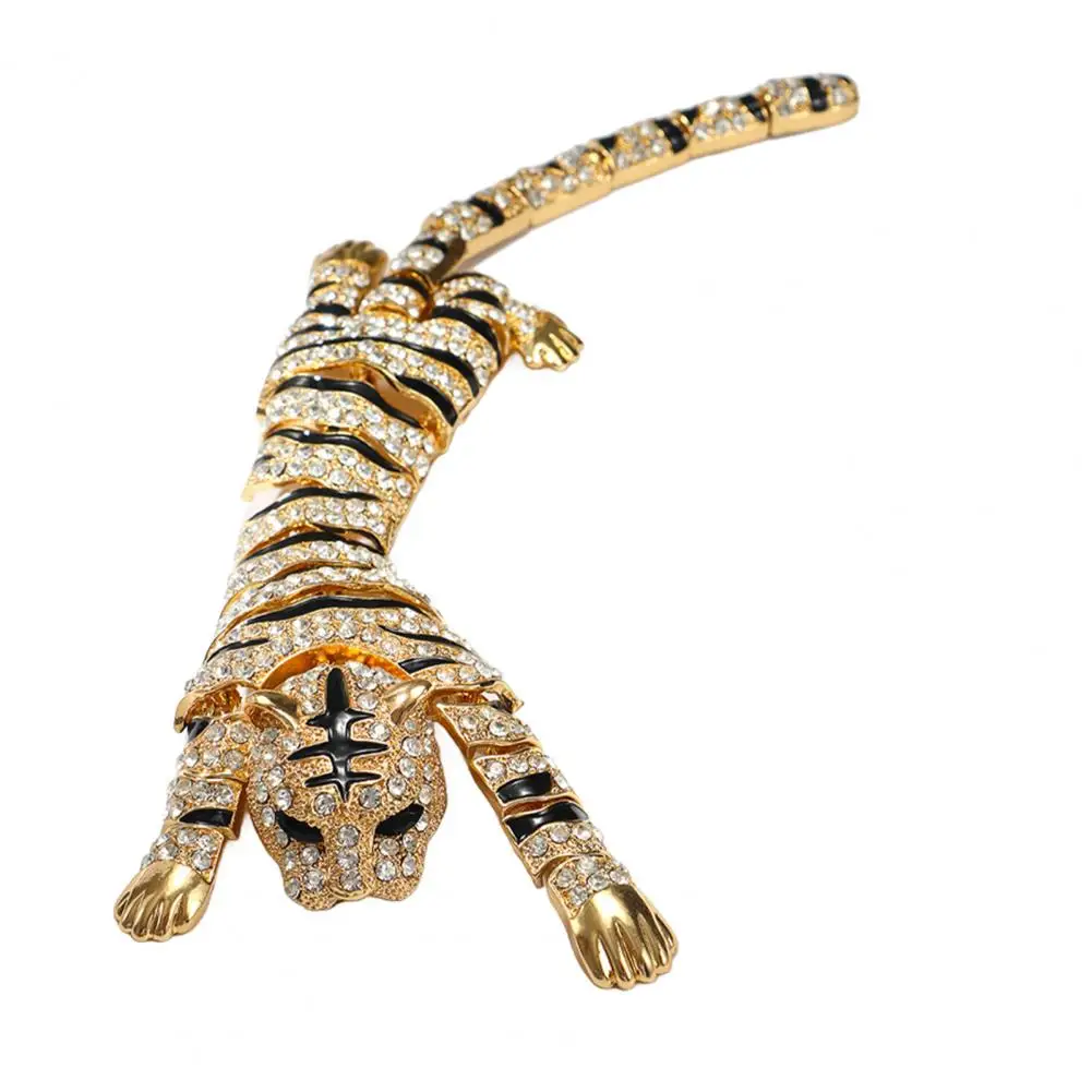 BLUELANS Tiger Brooch Rhinestone 3
