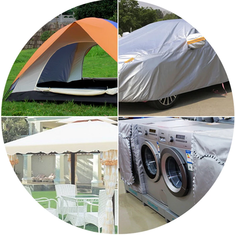 Oxford Cloth 300D Silver Coated Shade Waterproof DIY Handmade Canopy Tent Per Meters