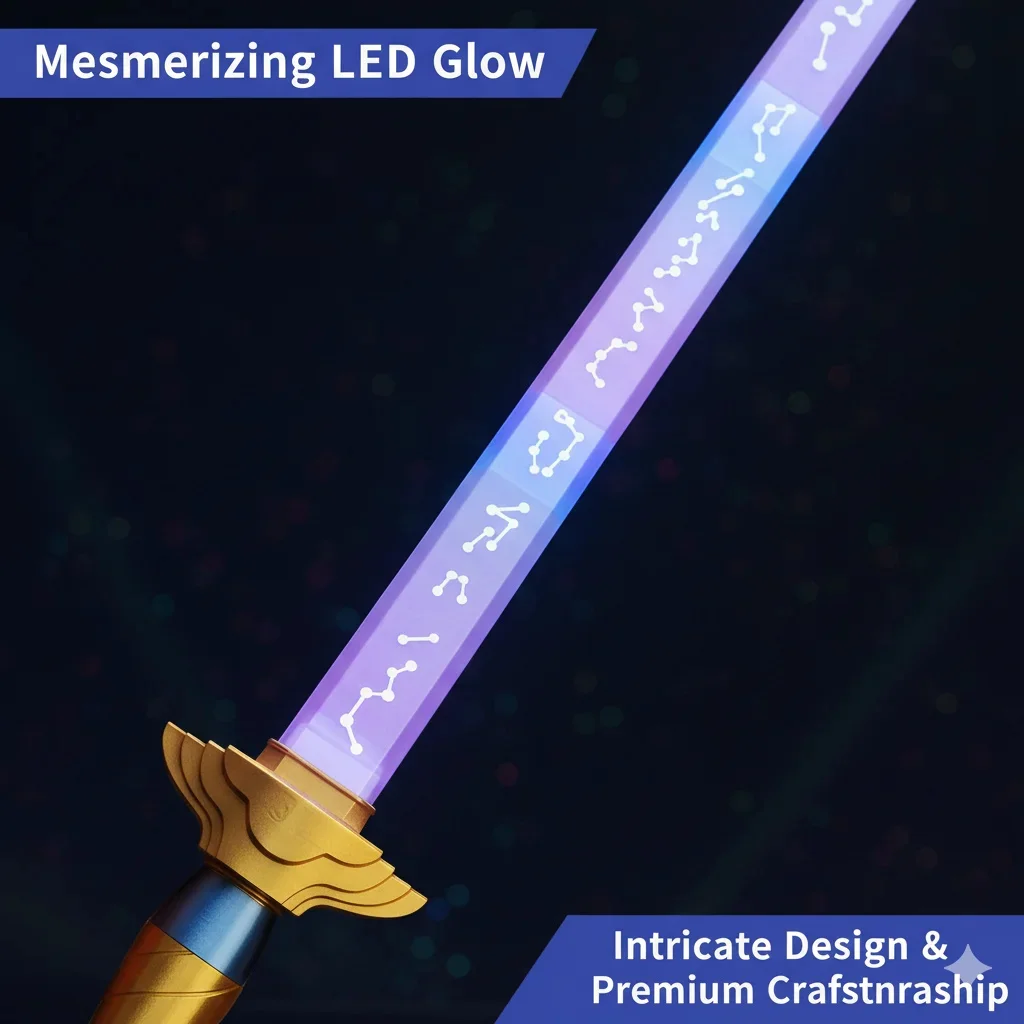 الشياطين الكرتون لعب الأدوار الدعامة Kpop الصيادين هالوين رومي السيف الطويل مع الرونية سكين الدعائم كرنفال تأثيري حلي الملحقات #4