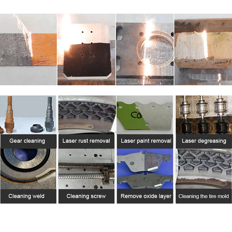 100 W 200 W 500 Watt Handheld Raycus Metals Laser Reiniger Farbe Rost Entfernung Industrielle Entfernen Reinigungsmaschinen