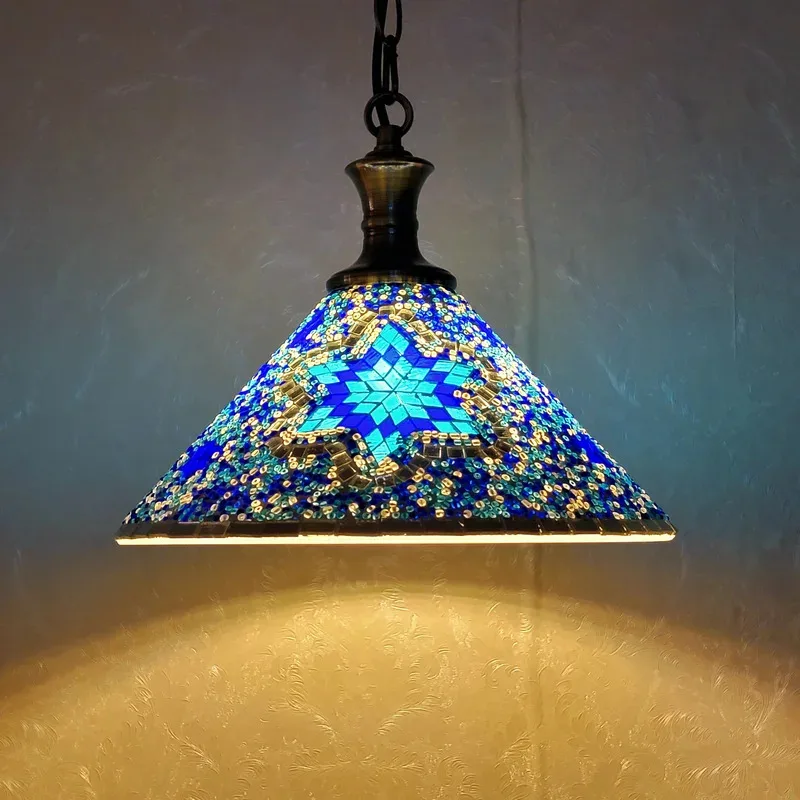 

Middle Eastern Realistic Style Exotic Restaurant Hotel Inn Xinjiang Restaurant Cafe Living Room Bedroom Aisle Glass Chandelier