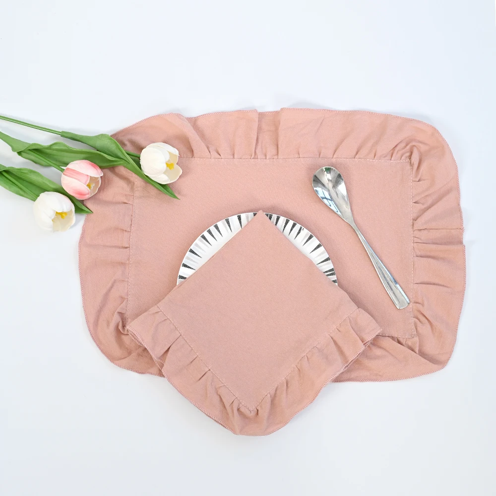 

BUYNOW однотонный кружевной хлопковый коврик для столовых приборов с песком, простой корейский ресторанный стол, коврик для столовых приборов, коврик для чаши, домашний декор для кухни