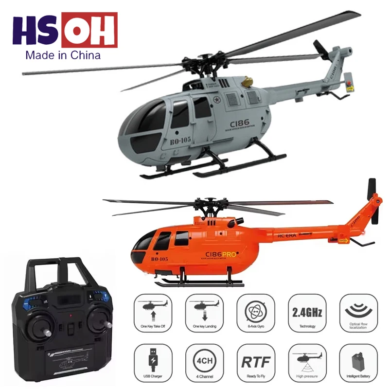 

C186 B105 2,4G 6-осевой электронный гироскоп RC Вертолет 4-канальный пульт дистанционного управления, стабильный полет Крытый и открытый игрушки для детей и взрослых