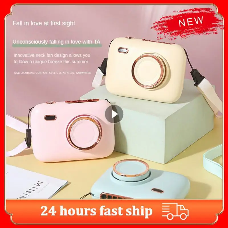 

Fan Convenient Portable Small Fan Mini Lanyard Travel Handheld Hanging Neck Fan Cooling Parts Camera Bladeless Fan Simple