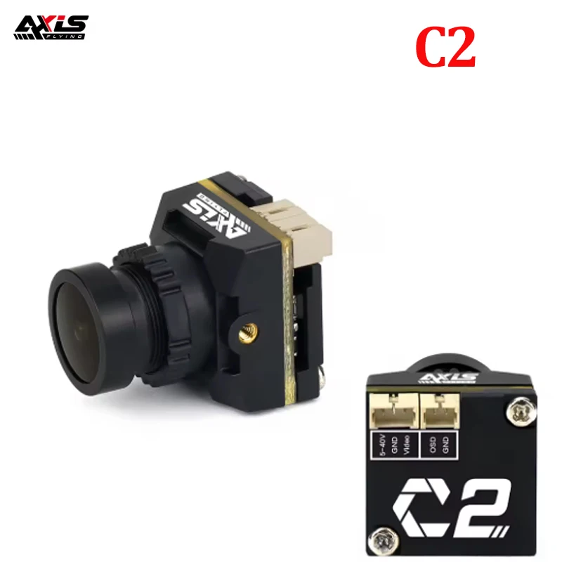 Axisflying C2 Camera 5-40V 14mm FPV Camera 16:9/4:3 NTSC/PAL Switchable 19*19mm Super WDR for FPV Drone