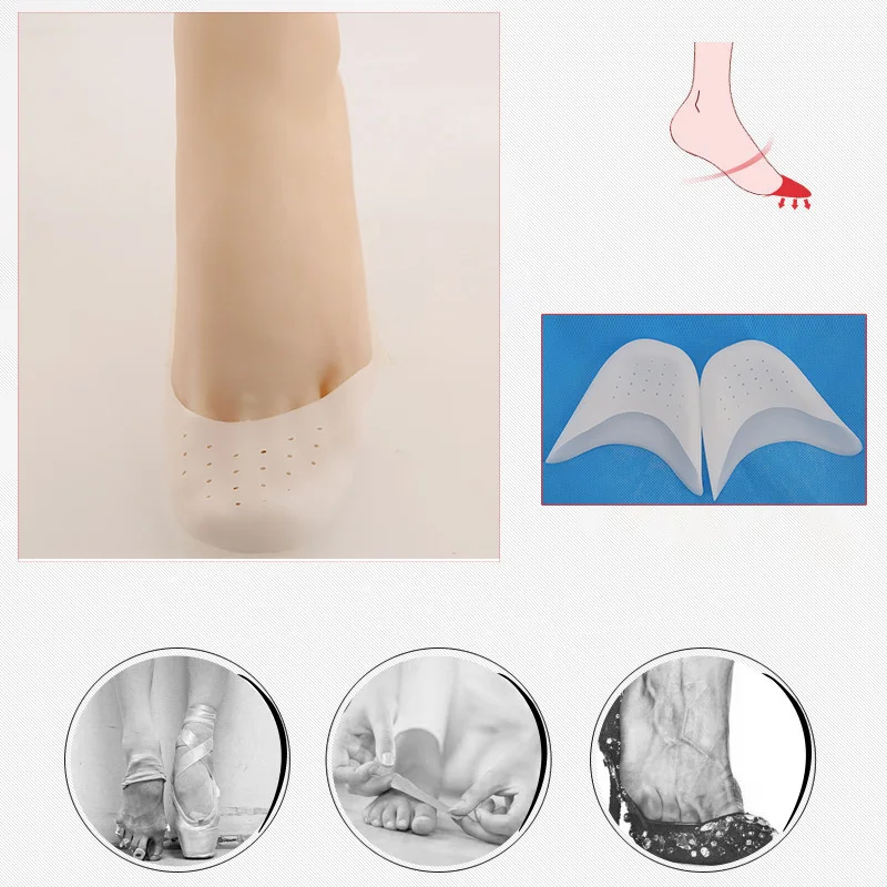 Forefoot Pad Toe Protector Silicone tacco alto Ballerina Half Size cuscino sollievo dal dolore sottopiede antiscivolo per scarpe per le donne cura