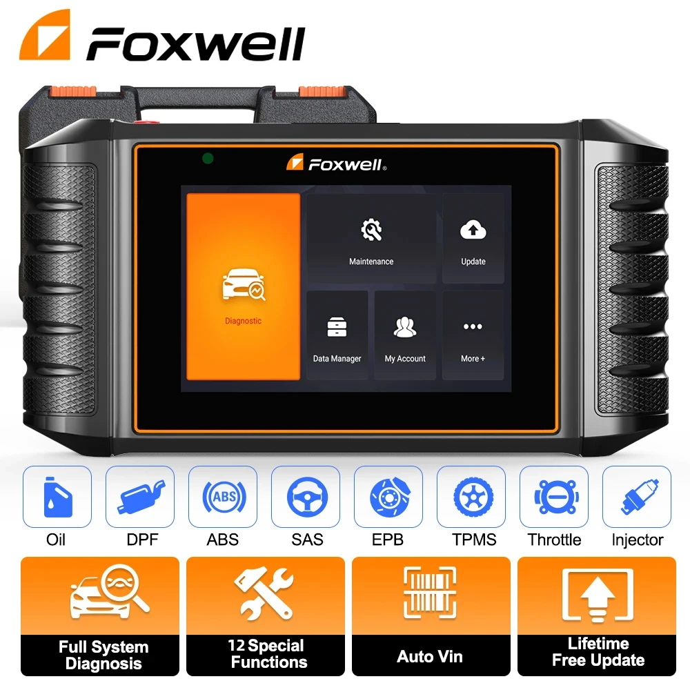 

Foxwell NT726 OBD2 Scanner Automotive All System Diagnostic Tools Code Reader Scan 12 Reset Services Car Diagnosis Free Update