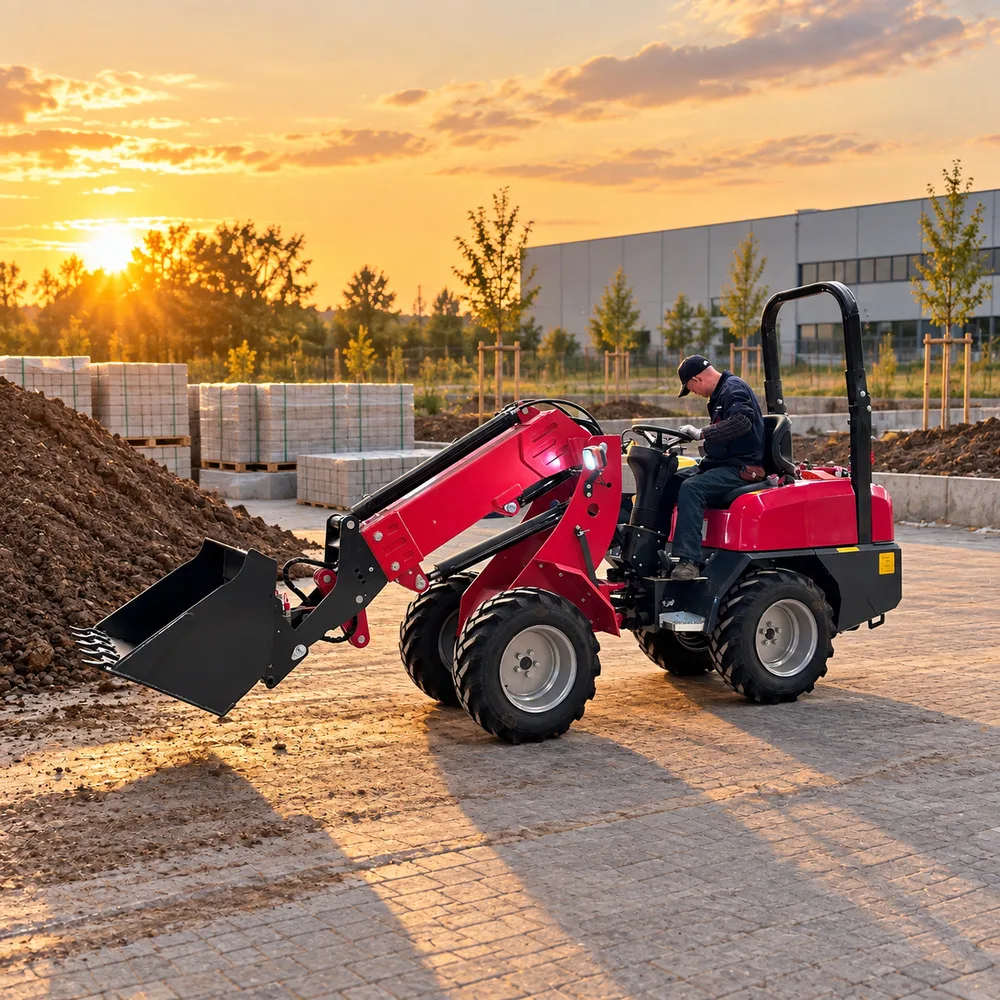 Diesel Telescopic Wheel Loader 1000kg Max Jib Load 2215mm Standard Dump Height for Feed Yard and Landscaping