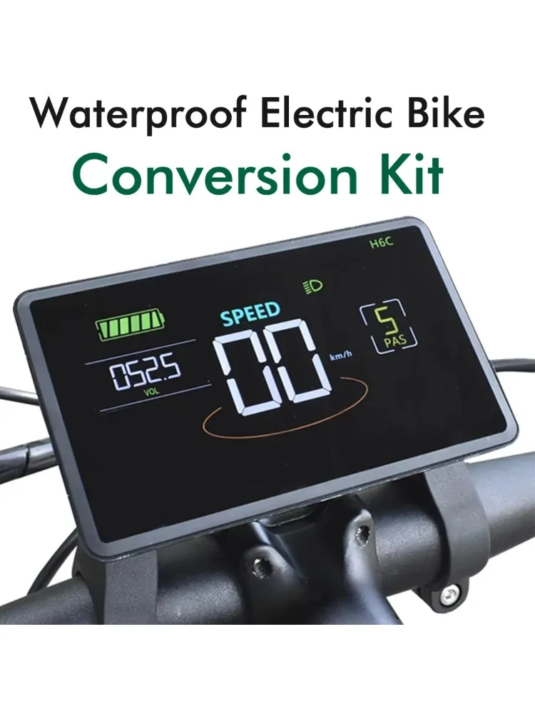 AliExpress H6C Bicycle Colorful Computer Mountain Bike Large Screen LCd Cycling Computer Odometer Accurate Waterproof Bicycle Display