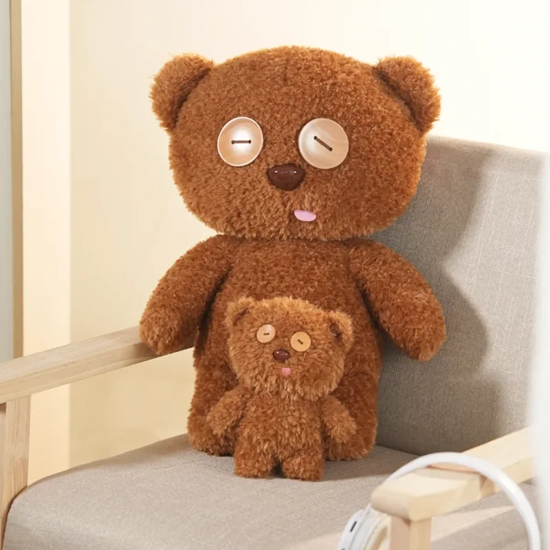 Urocza lalka Tim Brown Bear, torebka, plecak, poduszka, kolekcjonerski prezent, dekoracja na sofę, lalka bardzo duża 80 cm, dostępna od ręki.