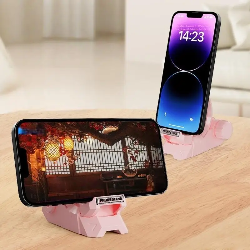

1 шт. съемный настольный держатель с безопасным зажимом, регулируемая вращающаяся подставка для телефона для смартфонов и планшетов, аксессуары для домашнего офиса