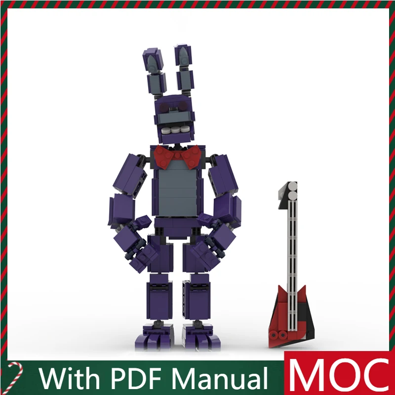 

474 шт. Лидер продаж MOC фиолетовый кролик модель персонажа модульные строительные блоки детская сборка дисплей игрушки фестиваль Surpris