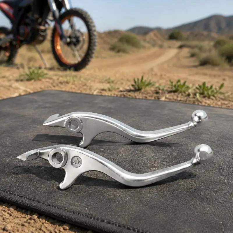 M76E Motorrad-Handbremshebel aus Druckguss für In 10 Tuttio Soleil01, 1 linker und 1 rechter Hebel mit gebogenen Griffen – Detail 3