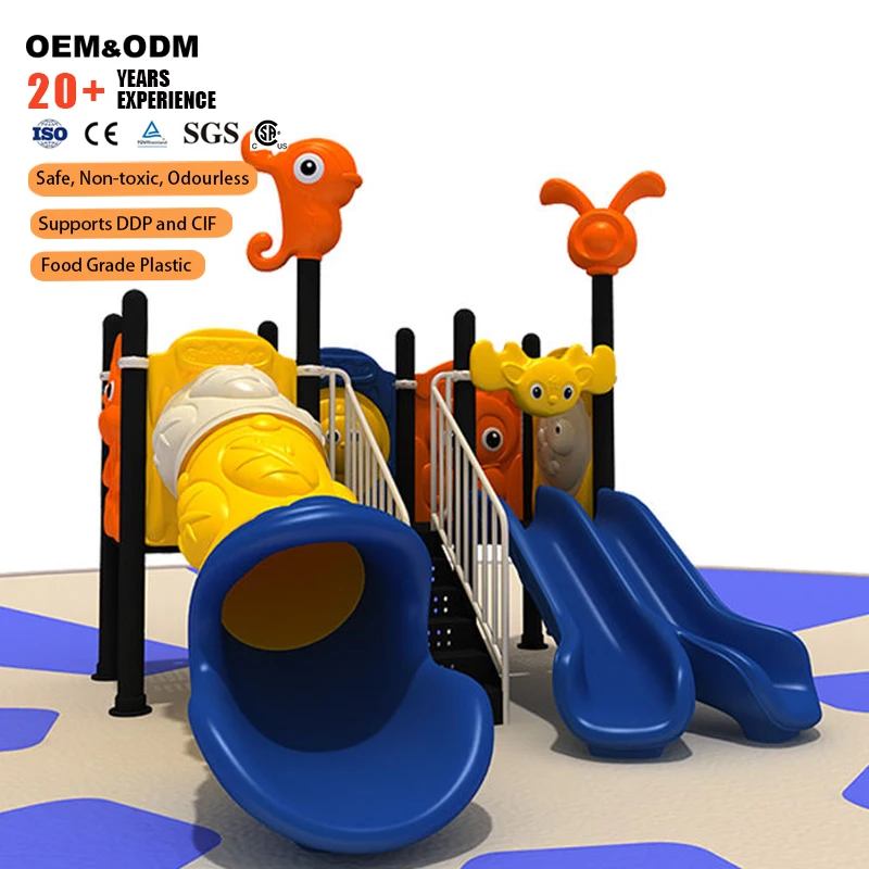 

Customized Reinforced Nylon Double Slide Structure For School Playground Factory Direct Price