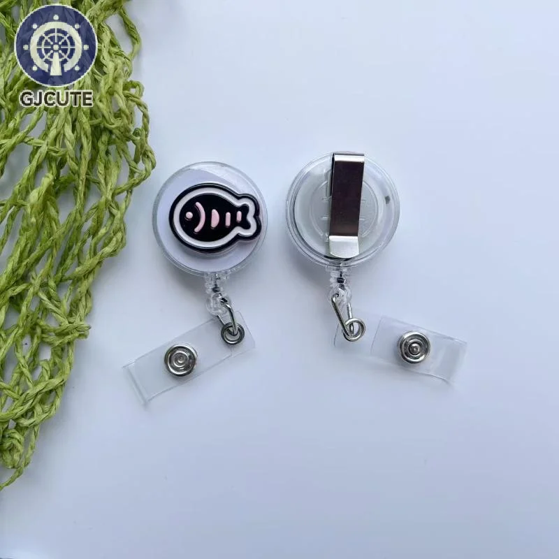 Cat-Shaped Retractable Badge Holder Anti-Loss Gadget For Nurses And Students Can Be Stretched And Retracted