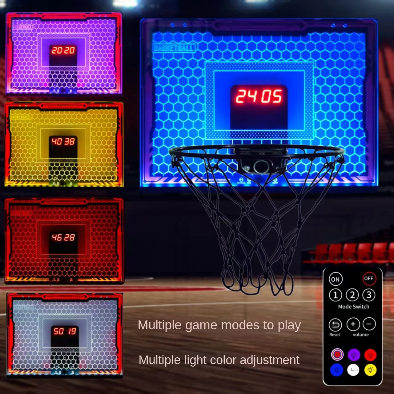 子供用バスケットボールフレーム 電子スコアボード付き 子供用バスケットボールフレーム バスケットボールシュートフレーム スコアバスケットボールフレーム ダブル