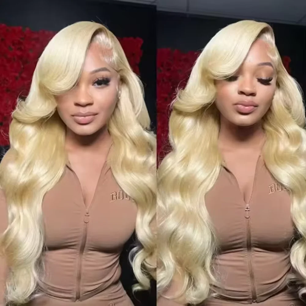 

250 Density 13x4 13x6 HD Lace Frontal Wigs 613 Blonde Body Wave Hair Wig Pre Plucked 20 42 Inch 100% Human Hair Wig For Women
