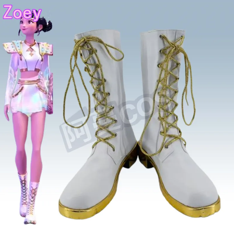 KPop Demon Hunters Rumi Mira Zoey Strój Cosplay Buty Anime Karnawał Halloween Party Buty Szyte na Miarę Dziecięce Buty