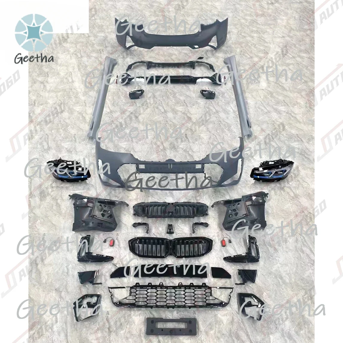 

Auto Modification Conversion Body Kit for BMW 3 Series G20 20-22 Upgrade to 2023 G20 LCI MT Front Rear Bumper Headlight Grille