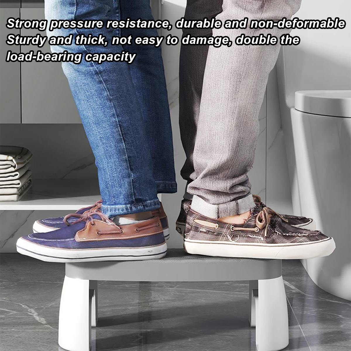 

Thickened Household Bathroom Non-slip Footstool Children Elderly Toilet Stool Bathroom Supplies