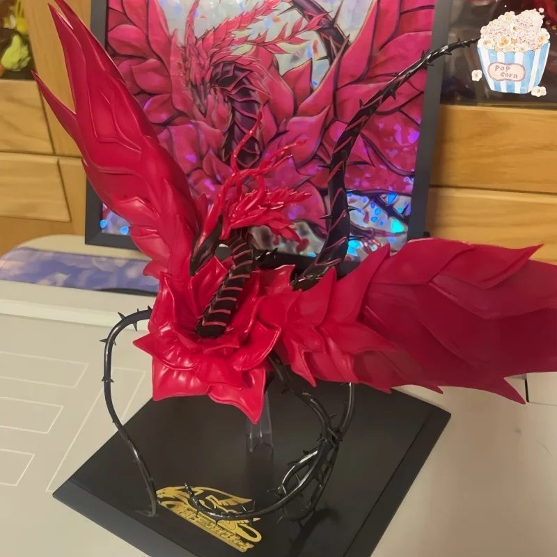 

Genuine Japanese Anime Toy Konami Yu Gi Oh! 5d 'Monsters Legion Black Rose Dragon Figurine Model Desktop Ornament Boy Toy Gift