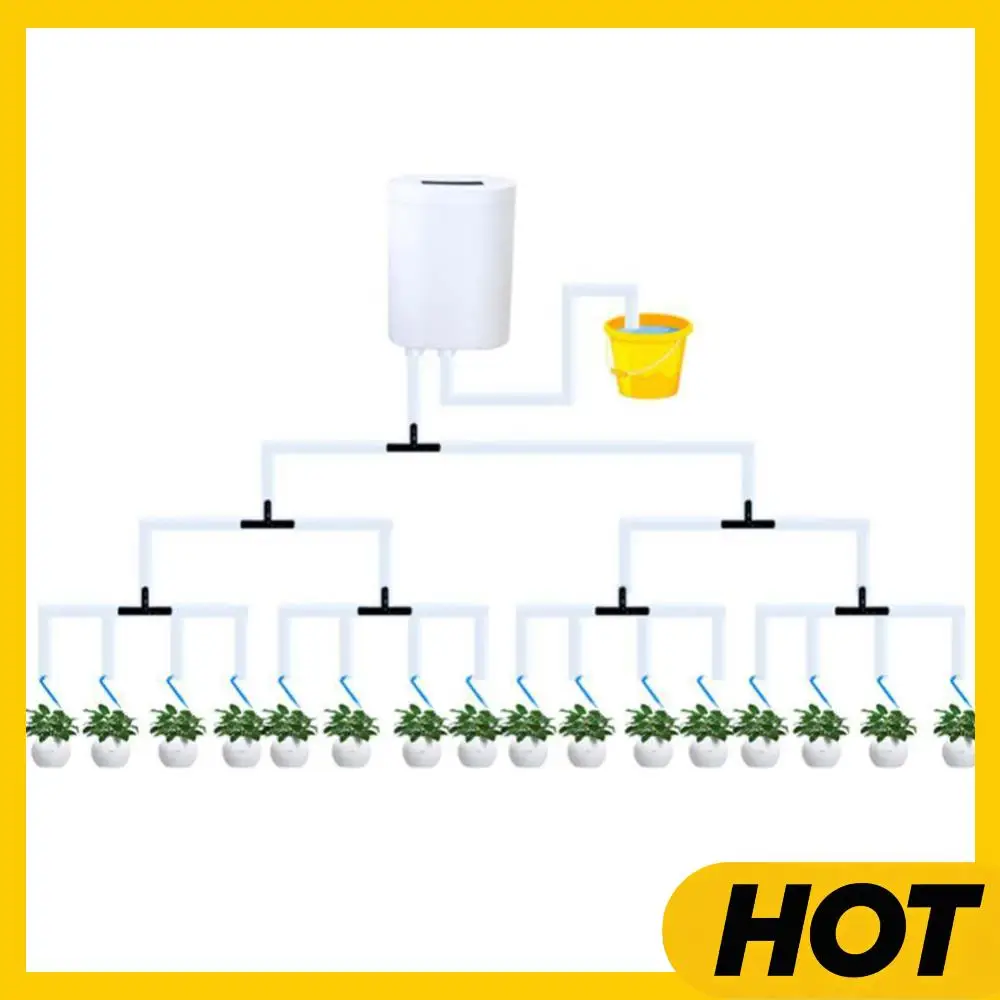 

Automatic Plant Flower Watering Pump 2/8/16 Heads Pump Self-Watering Kit Automatic Timer Waterers Drip Irrigation Garden Tool