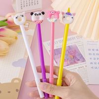 4 Piece Stationery Cute Donut Animals Creative Stationery Sweet Lovely Pretty Gel Pen