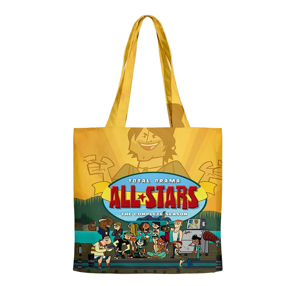 Total Drama Cartoon Bag Shopping Bags Reusable Shoulder Shopper Bags Casual Handbag