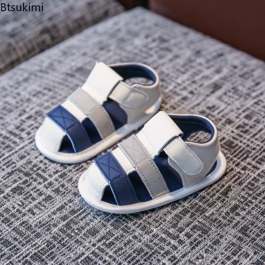 2026 Infant Baby Boys Girls Sandals Summer Baby Flat Shoes Newborn Crib Shoes First Walkers Prewalkers Non Slip Walking Shoes