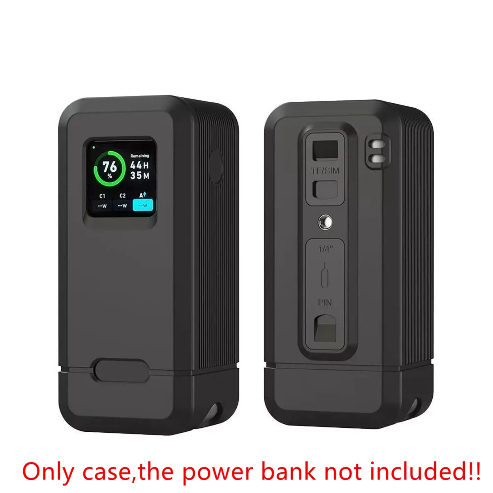 Silicone Protective Cover For Anker Prime 20,000mAh 200W Power Bank Protector Travel Carrying Case TF/SM Card Storage Organizer