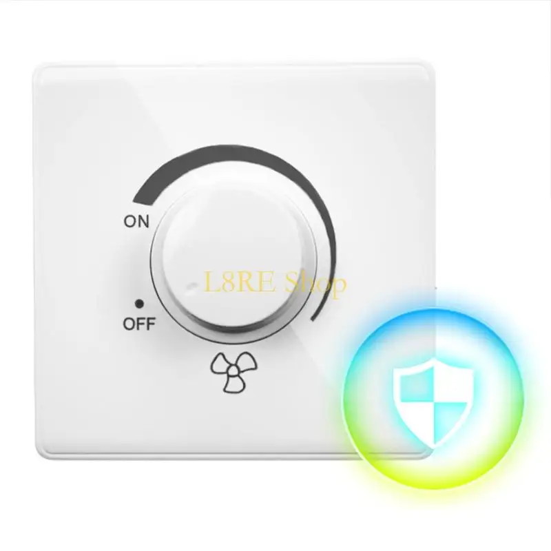 Regulacja wentylatora sufitowego L8RE StepleS -prędkość sterowanie oświetleniem przełącznik ściemniacza