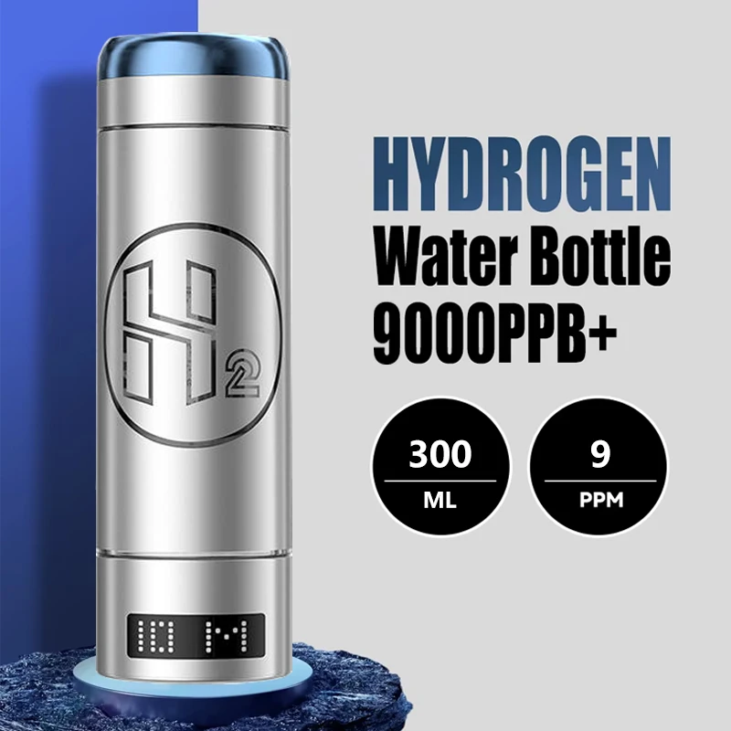 9000PPB Hydrogen Water Bottle Generator Spe Pem Dual Chamber Maker Electrolyzed Hydrogen Enriched Water Bottle For Home Office
