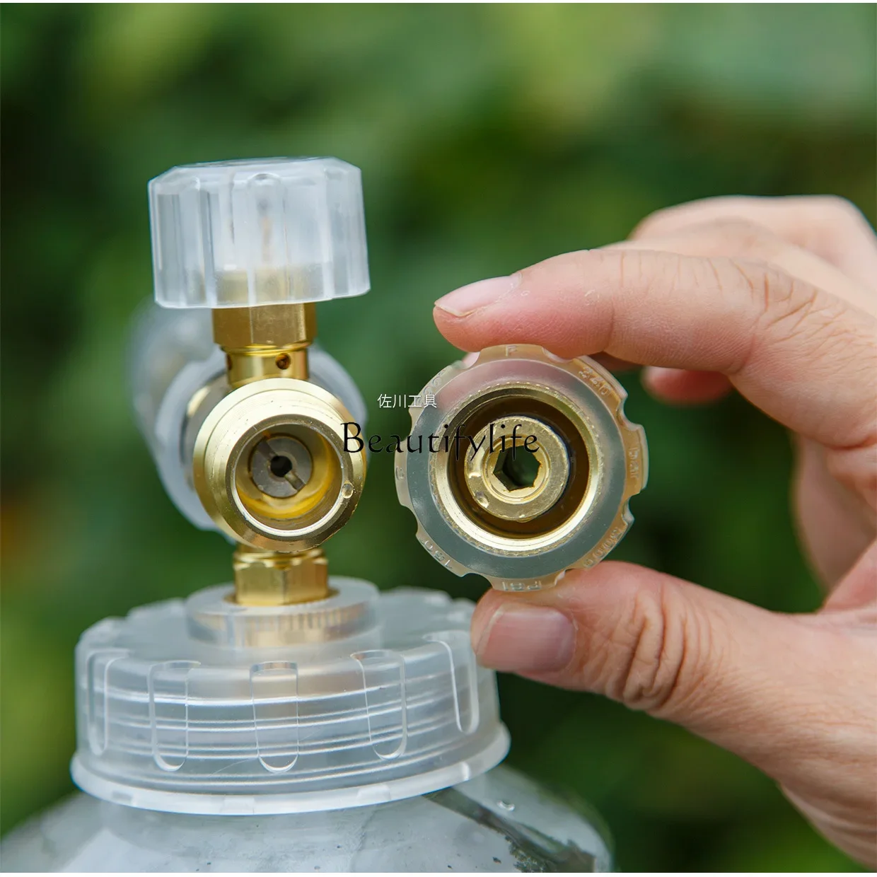 jj4 Full transparent PA foam pot for car washing machine Commercial high pressure watering can 1/4 quick connector